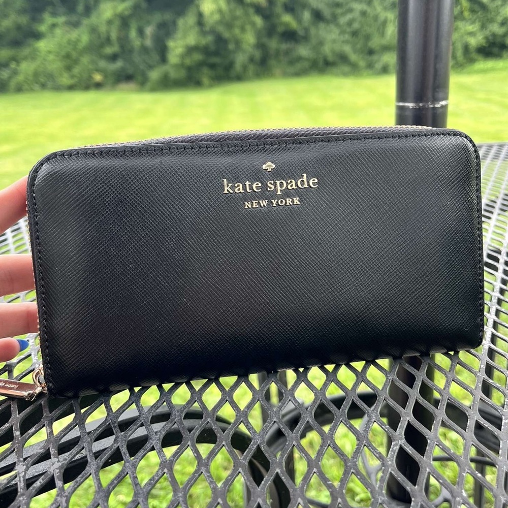 Kate Spade Staci Large Black Wallet